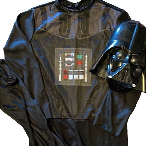 Halloween Boys Mask Darth Vader Costume Size 8-10 Year Old - Picture 1 of 3